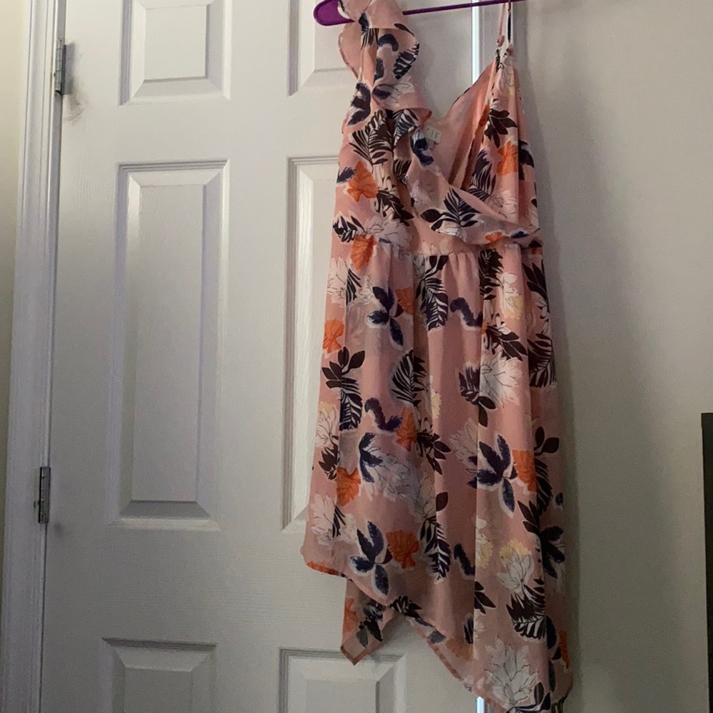 Sheer floral dress